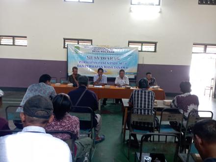 MUSYAWARAH Persiapan Panen Padi MT. I dan Pesiapan Musim Tanam MT. II 